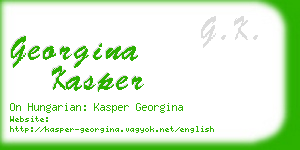 georgina kasper business card